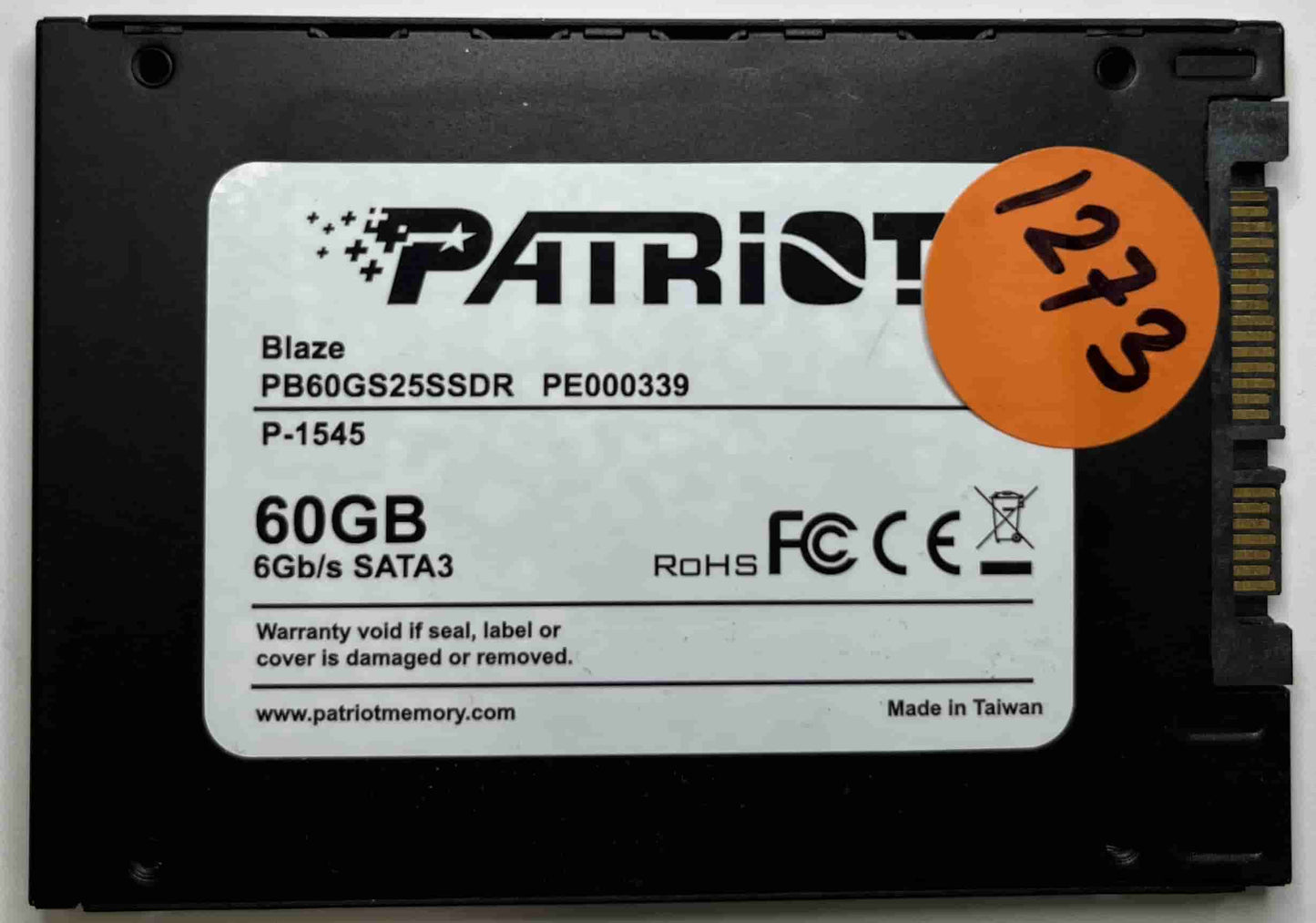 PATRIOT BLAZE PB60GS25SSDR PE000339 (1273) SSD for Sale