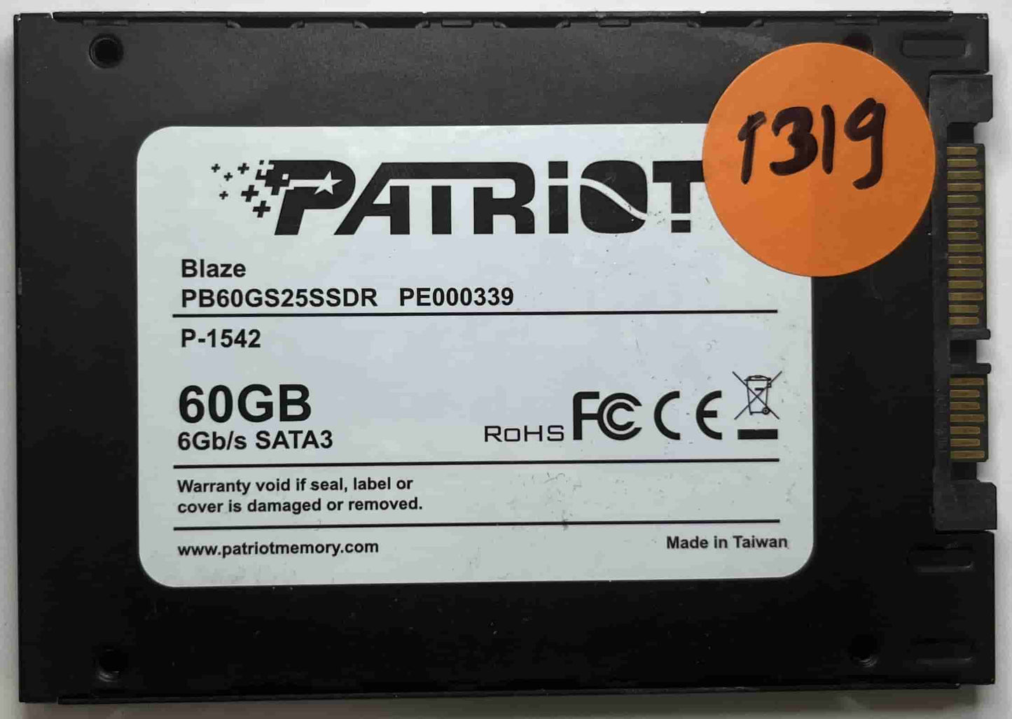 PATRIOT BLAZE PB60GS25SSDR PE000339 (1319) SSD for Sale