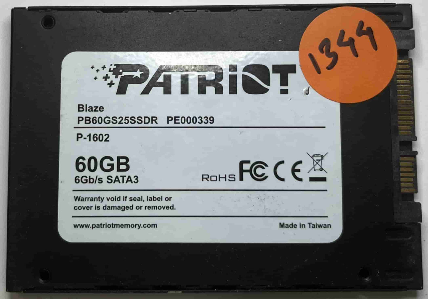 PATRIOT BLAZE PB60GS25SSDR PE000339 (1344) SSD for Sale