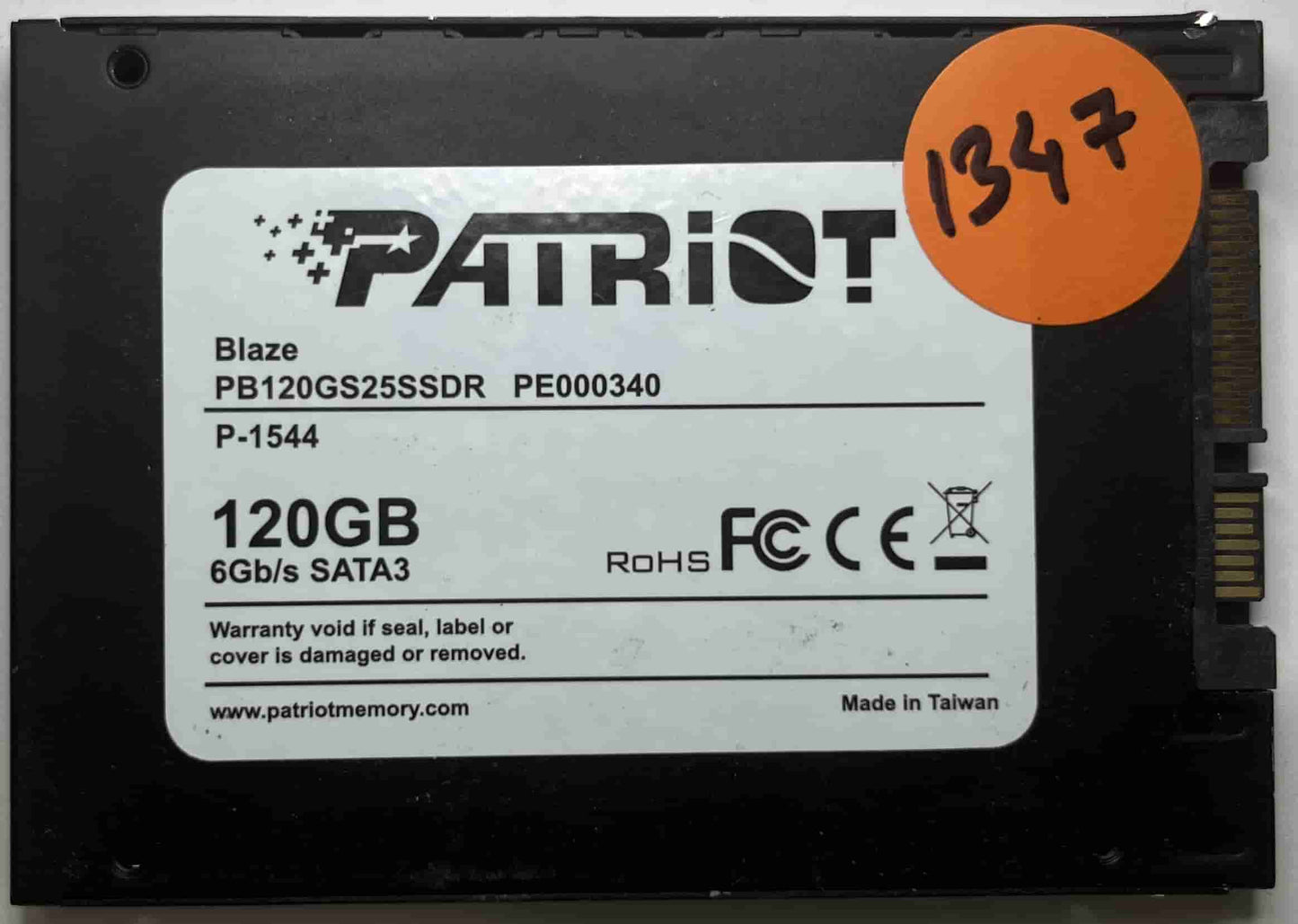 PATRIOT BLAZE PB120GS25SSDR PE000340 (1347) SSD for Sale