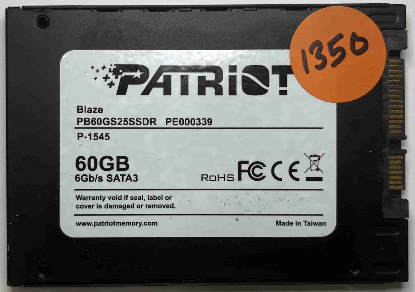 PATRIOT BLAZE PB60GS25SSDR PE000339 (1350) SSD for Sale