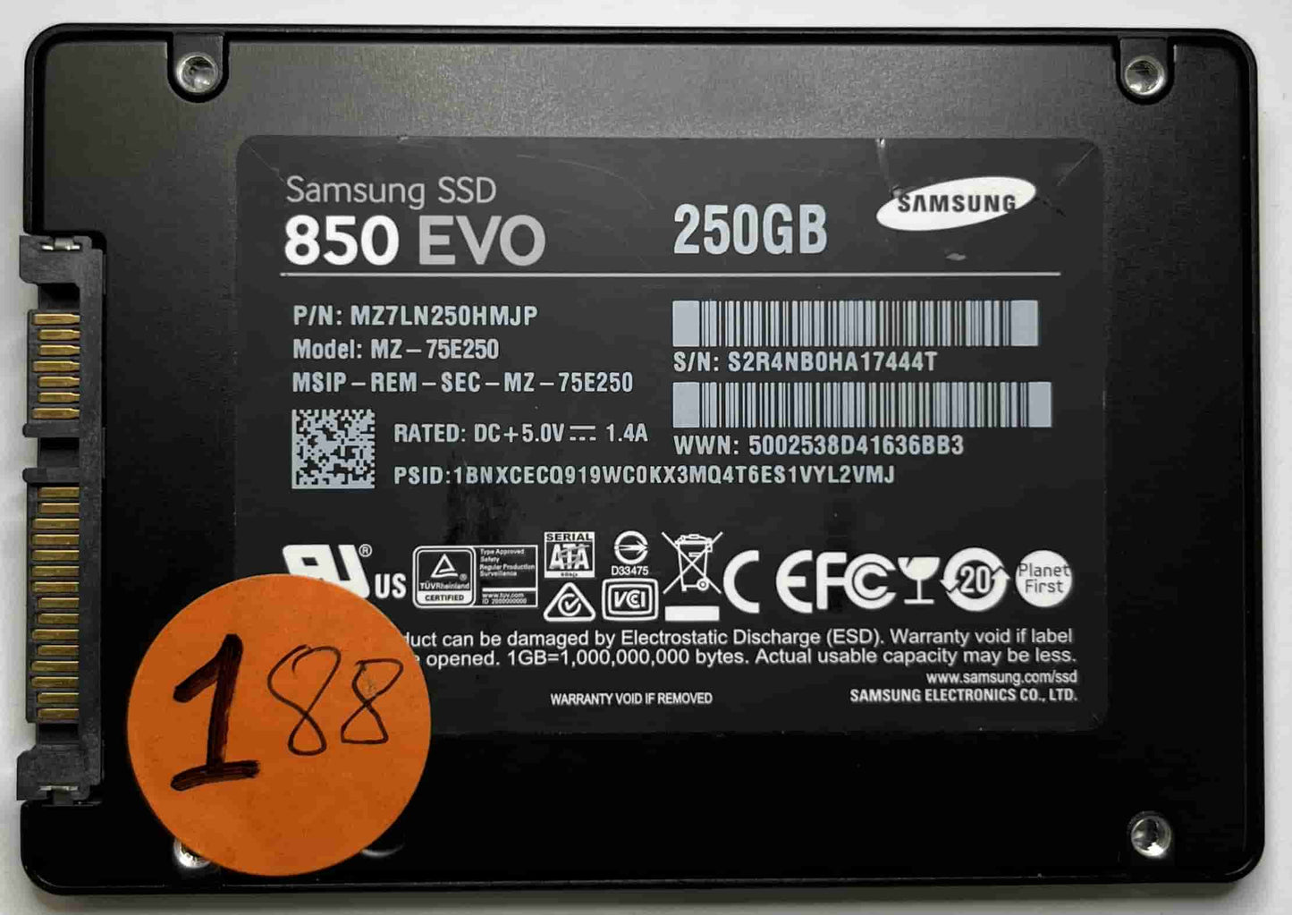 SAMSUNG MZ-75E250 MZ7LN250HMJP (188) SSD for Sale