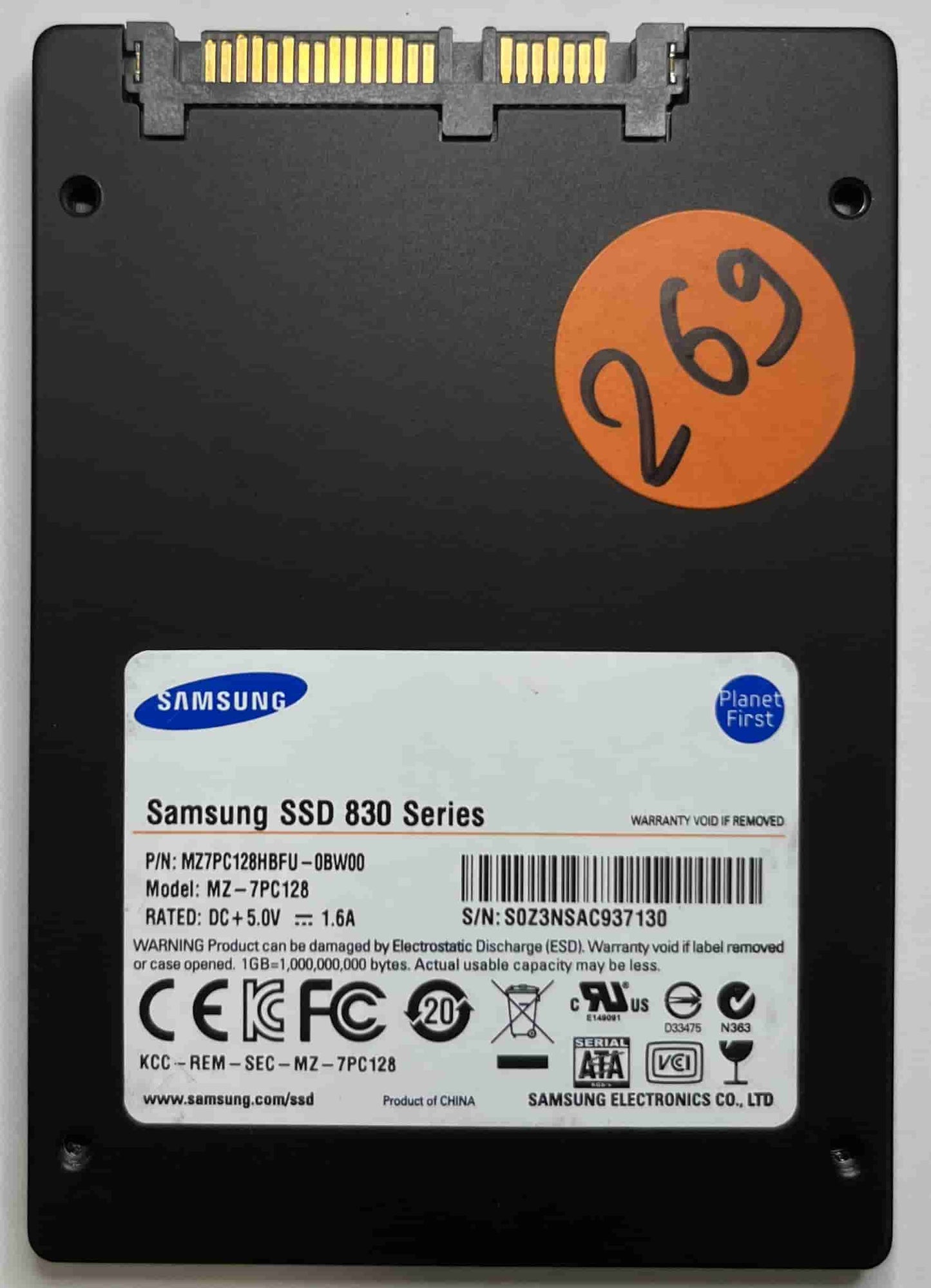 SAMSUNG MZ7PC128 MZ7PC128HBFU (269) SSD for Sale