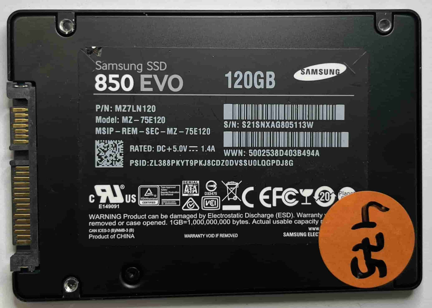 SAMSUNG MZ75E120 MZ7LN120 (475) SSD for Sale