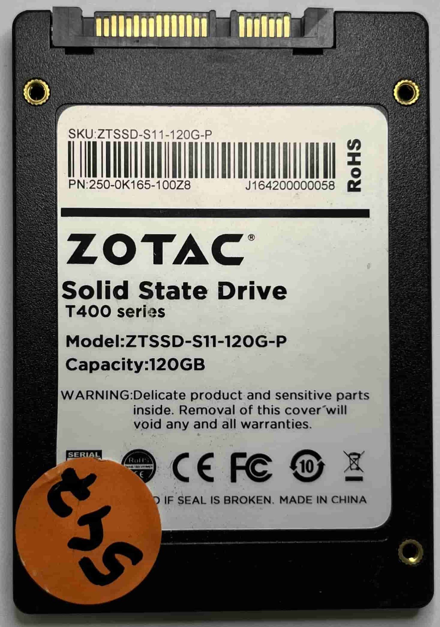 ZOTAC ZTSSD-S11-120G-P 250-0K165-100Z8 (547) SSD for Sale