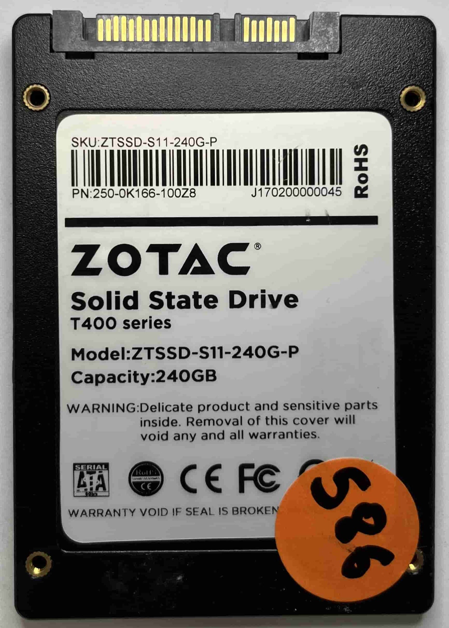 ZOTAC ZTSSD-S11-240G-P 250-0K166-100Z8 (586) SSD for Sale