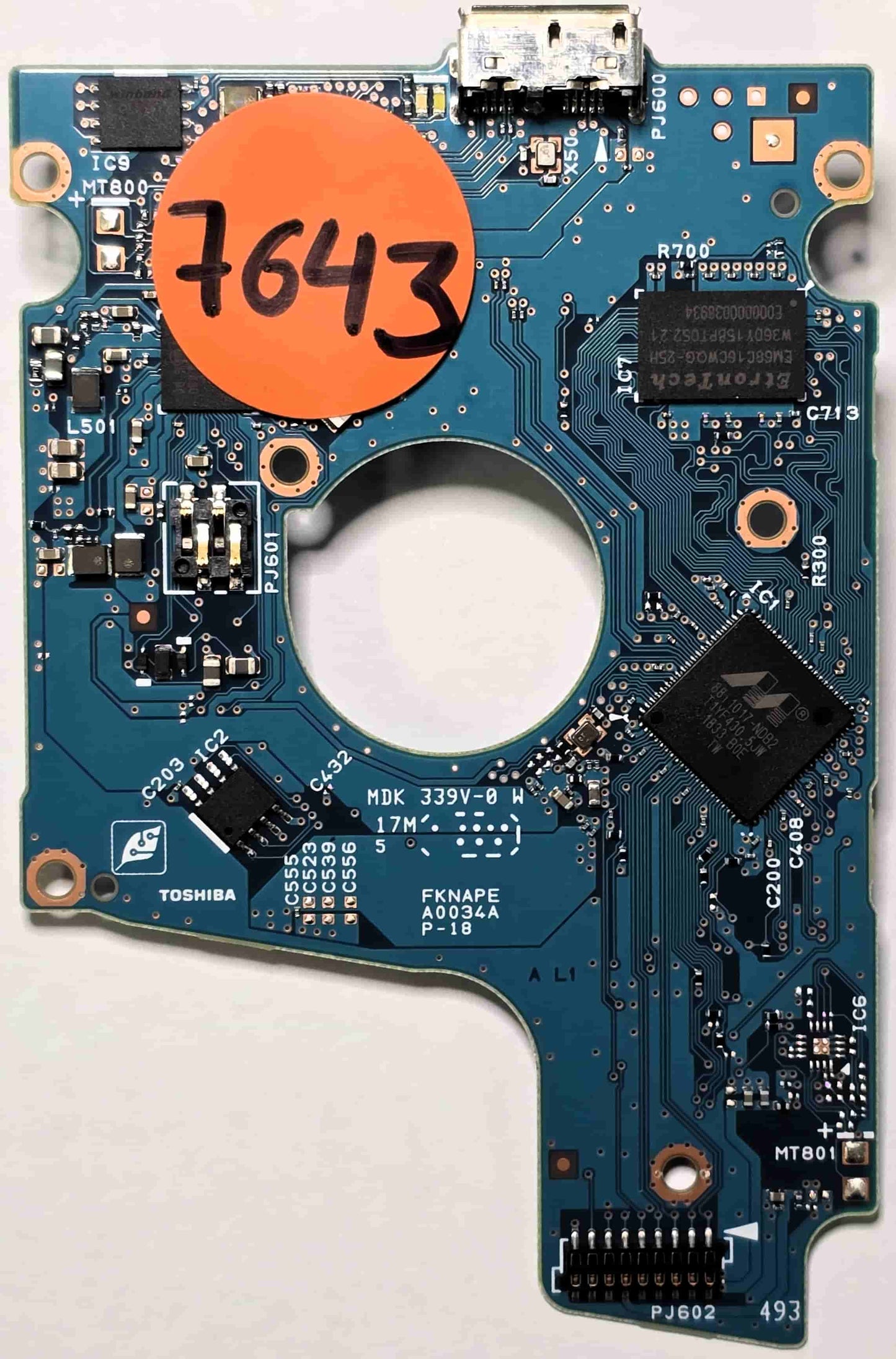 Toshiba MQ04UBD200 G0034A PCB for Sale