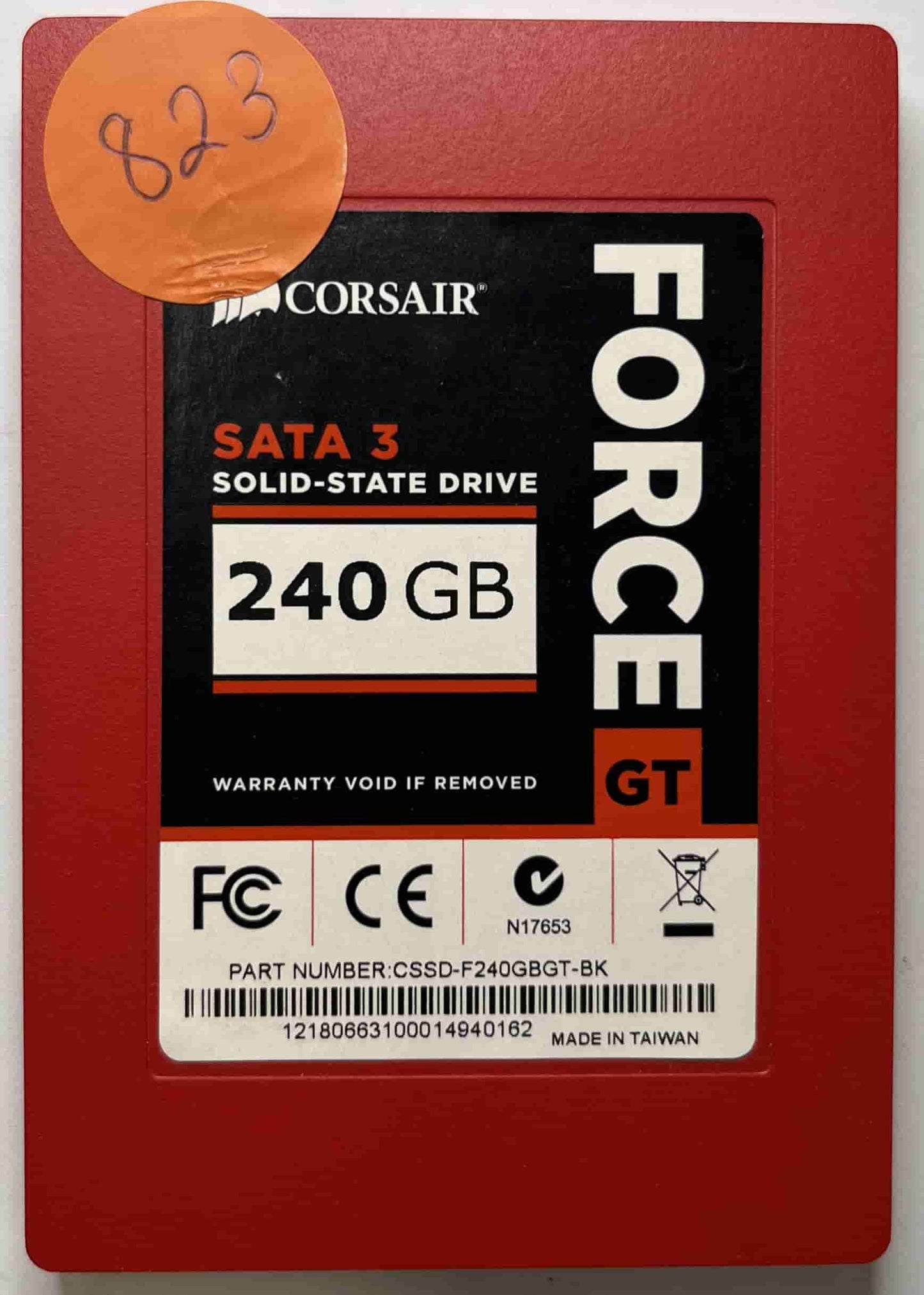 CORSAIR FORCE GT CSSD-F240GBGT-BK (823) SSD for Sale