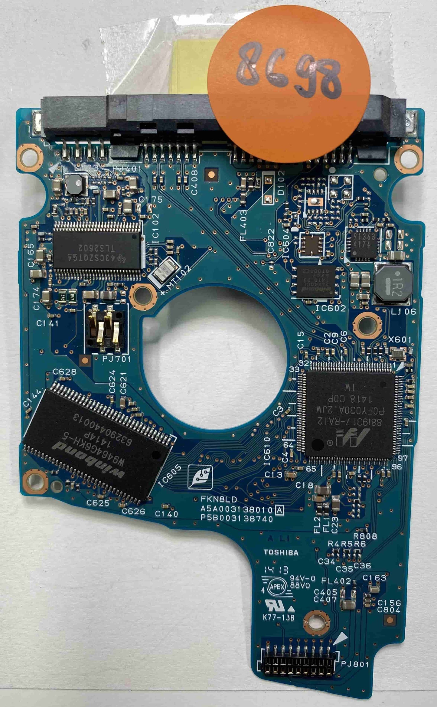 Toshiba MQ01ABD100 G003138A PCB for Sale