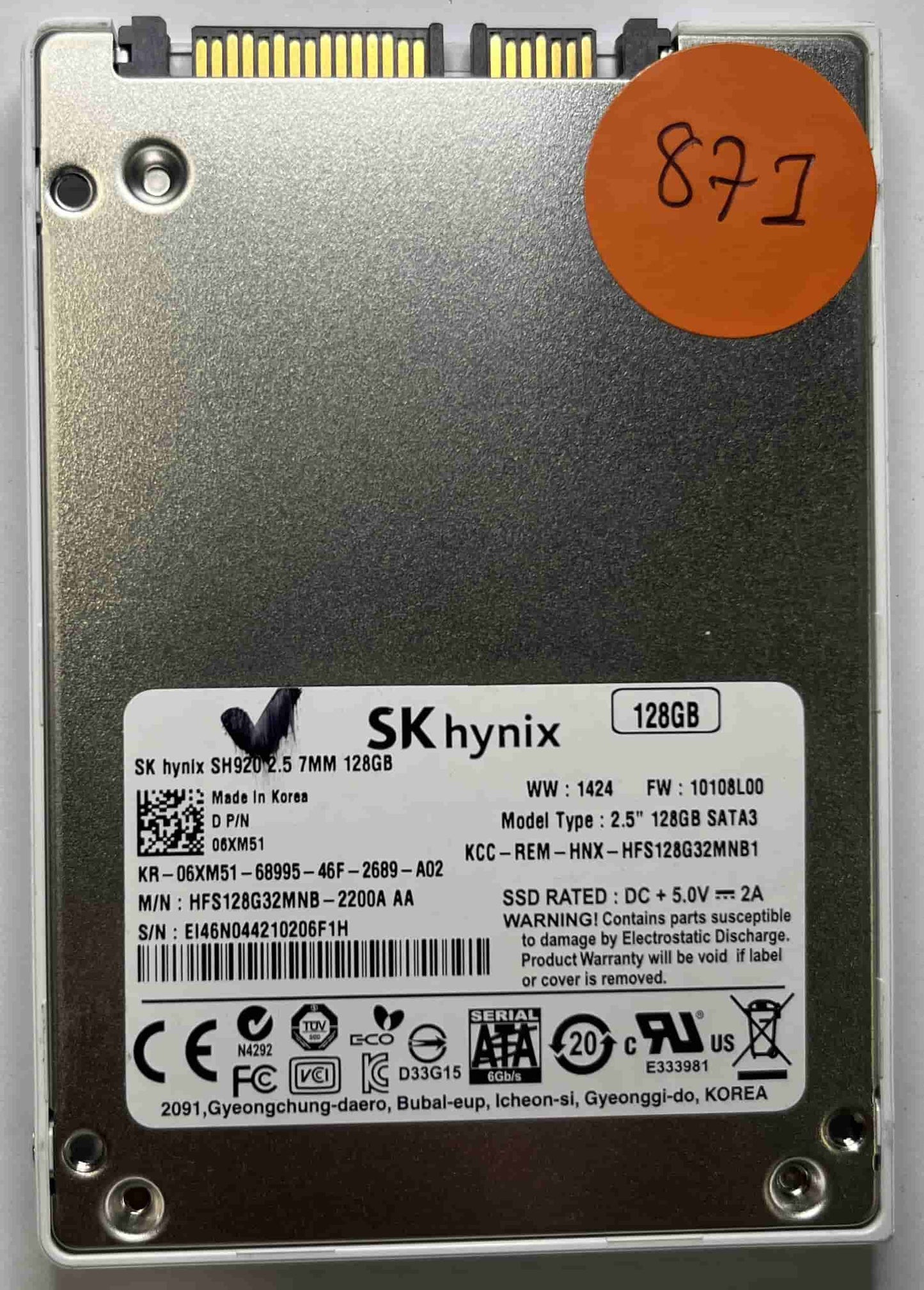 SK HYNIX HFS128G32MNB-2200A AA (871) SSD for Sale