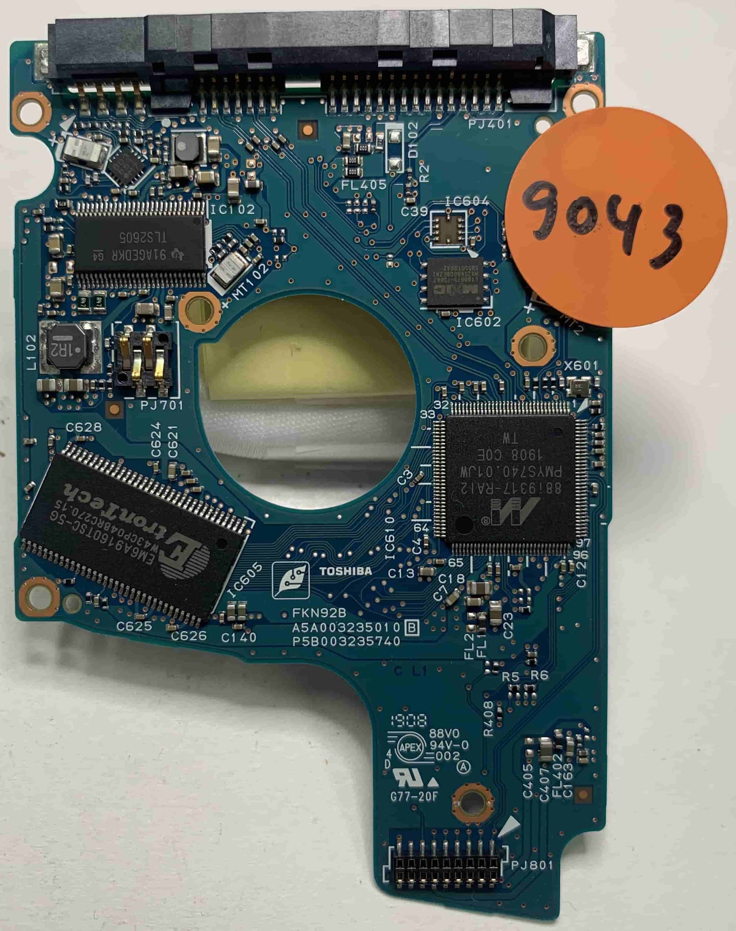 Toshiba MQ01ABF050 G003235C 8S5H20L34560T2PL94HKYFX PCB for Sale
