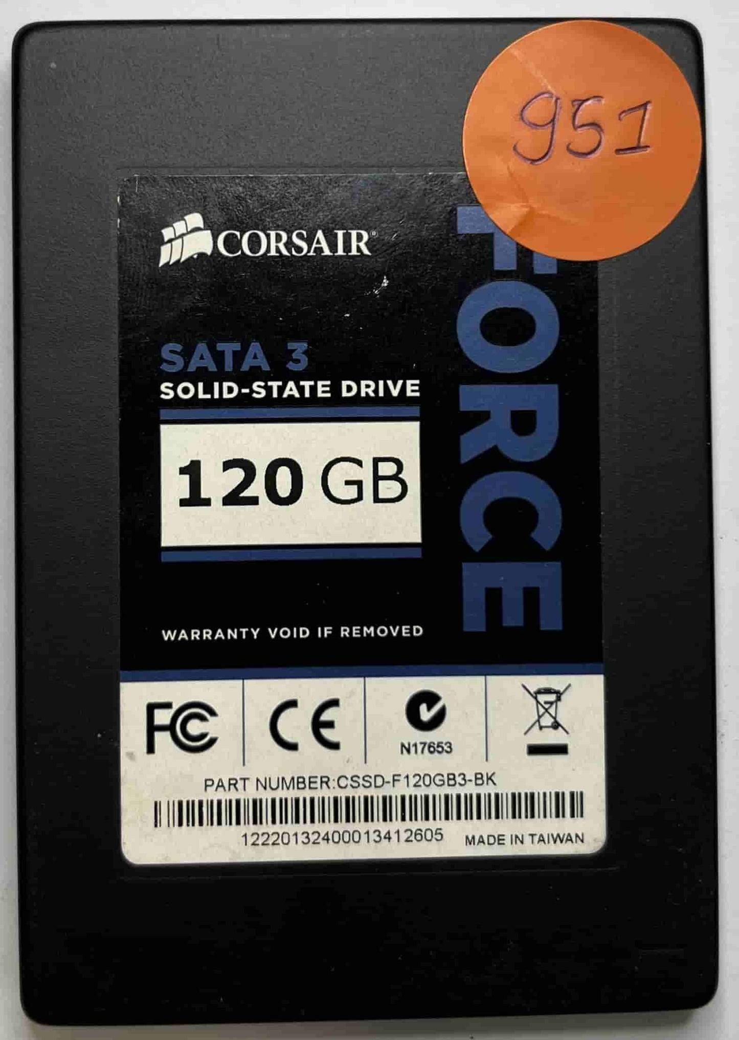 CORSAIR Force 3 CSSD-F120GB3-BK (951) SSD for Sale