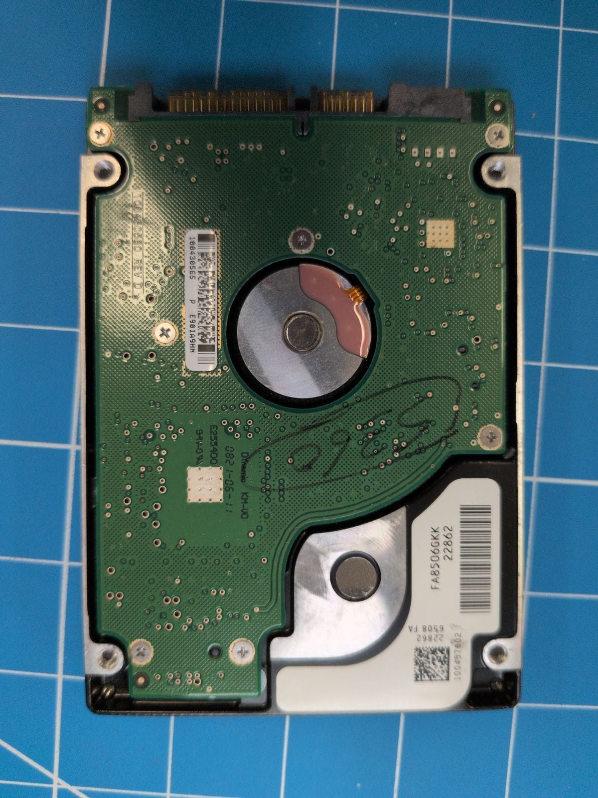 SG129 drive label (back)