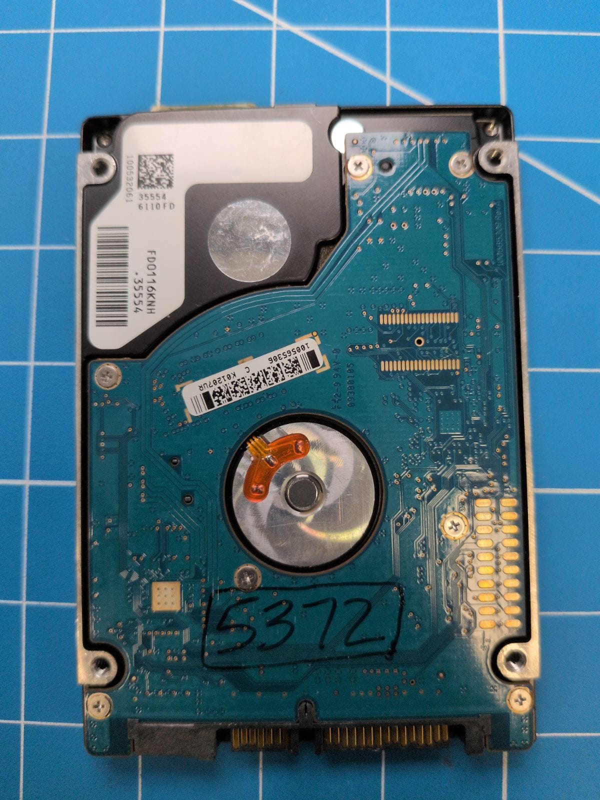 SG141 drive label (back)