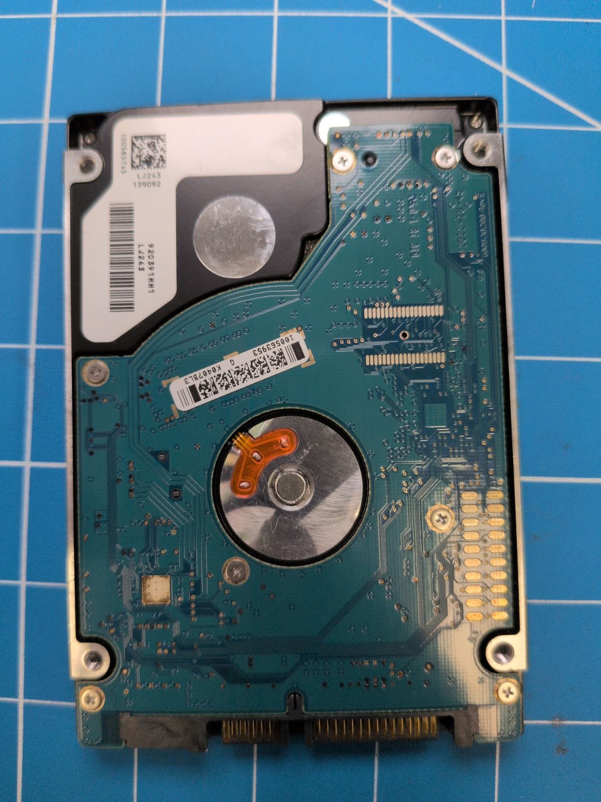 SG152 drive label (back)