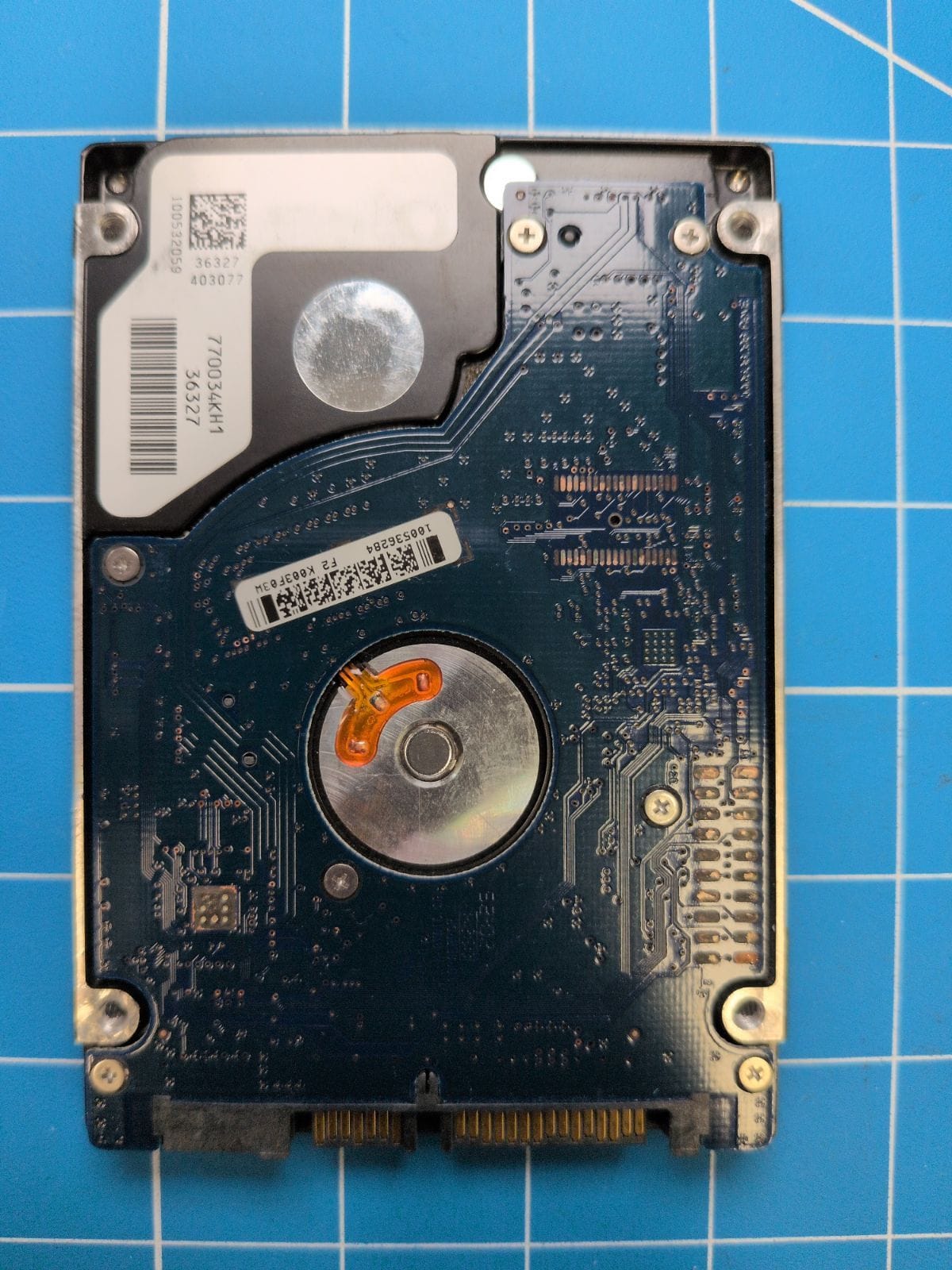 SG207 drive label (back)