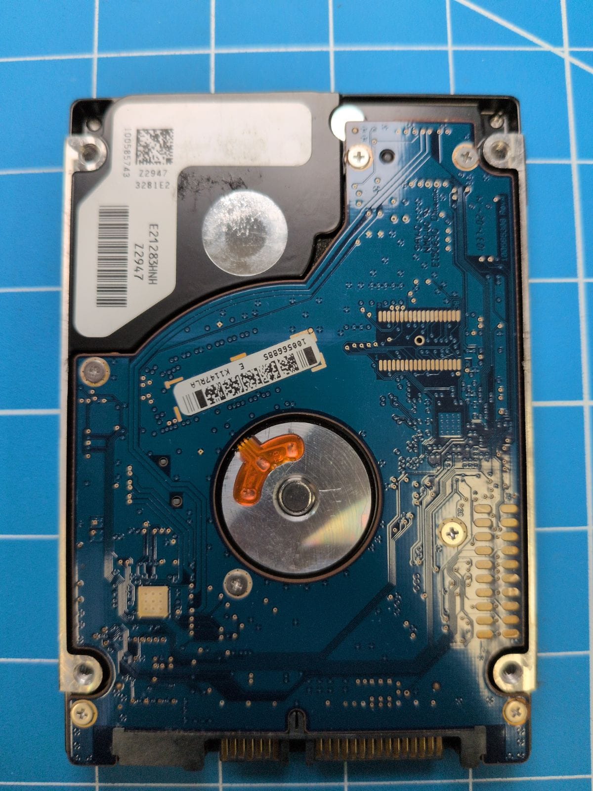 SG210 drive label (back)
