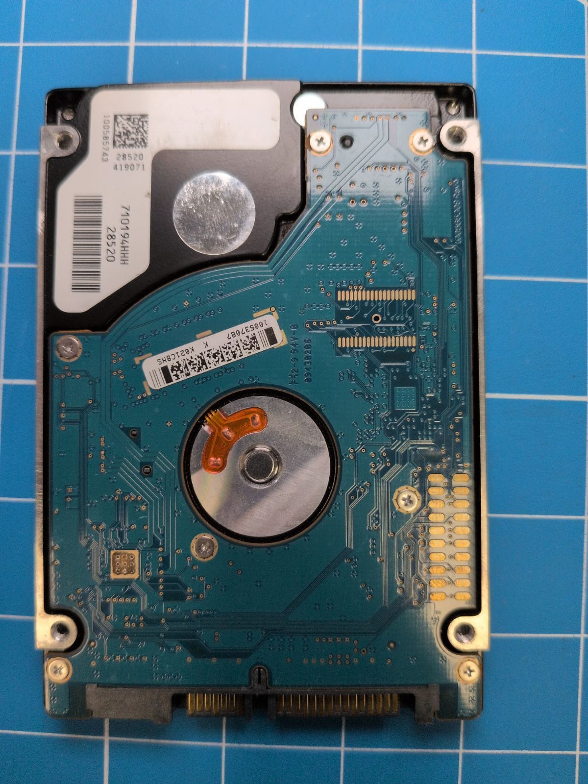SG212 drive label (back)