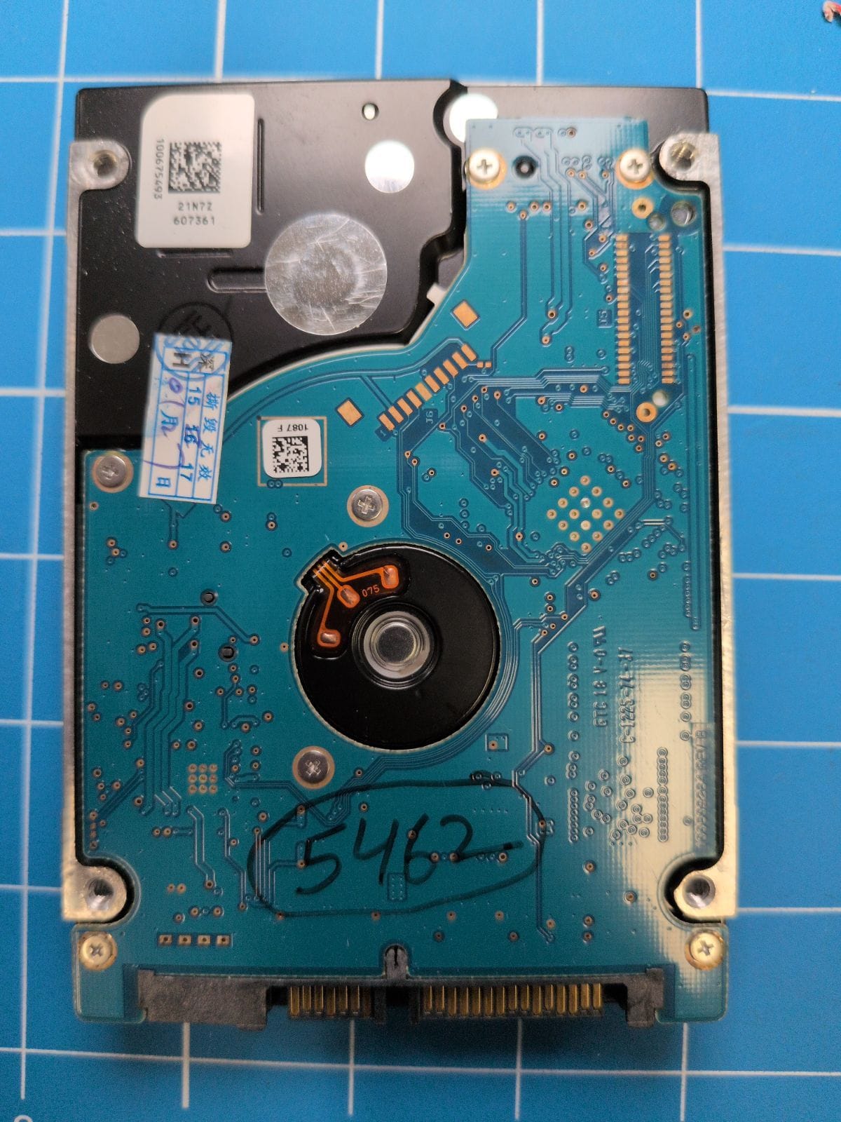 SG233 drive label (back)