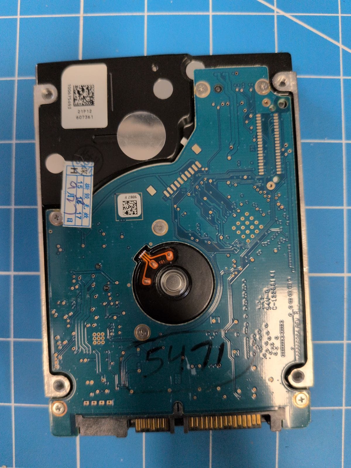 SG242 drive label (back)