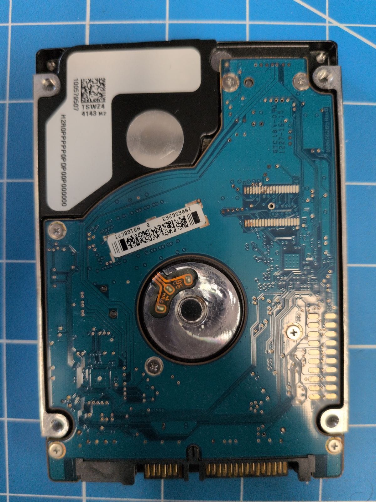 SG272 drive label (back)