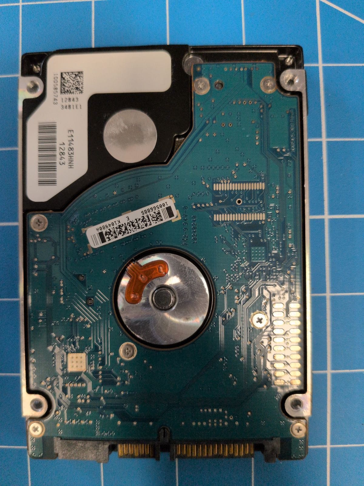 SG285 drive label (back)