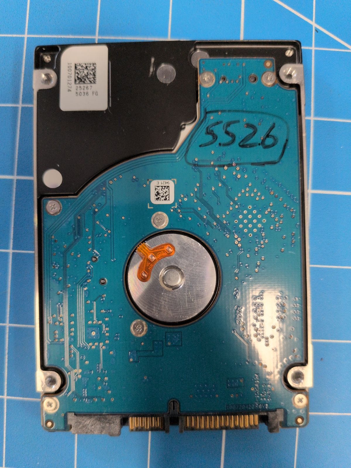 SG297 drive label (back)
