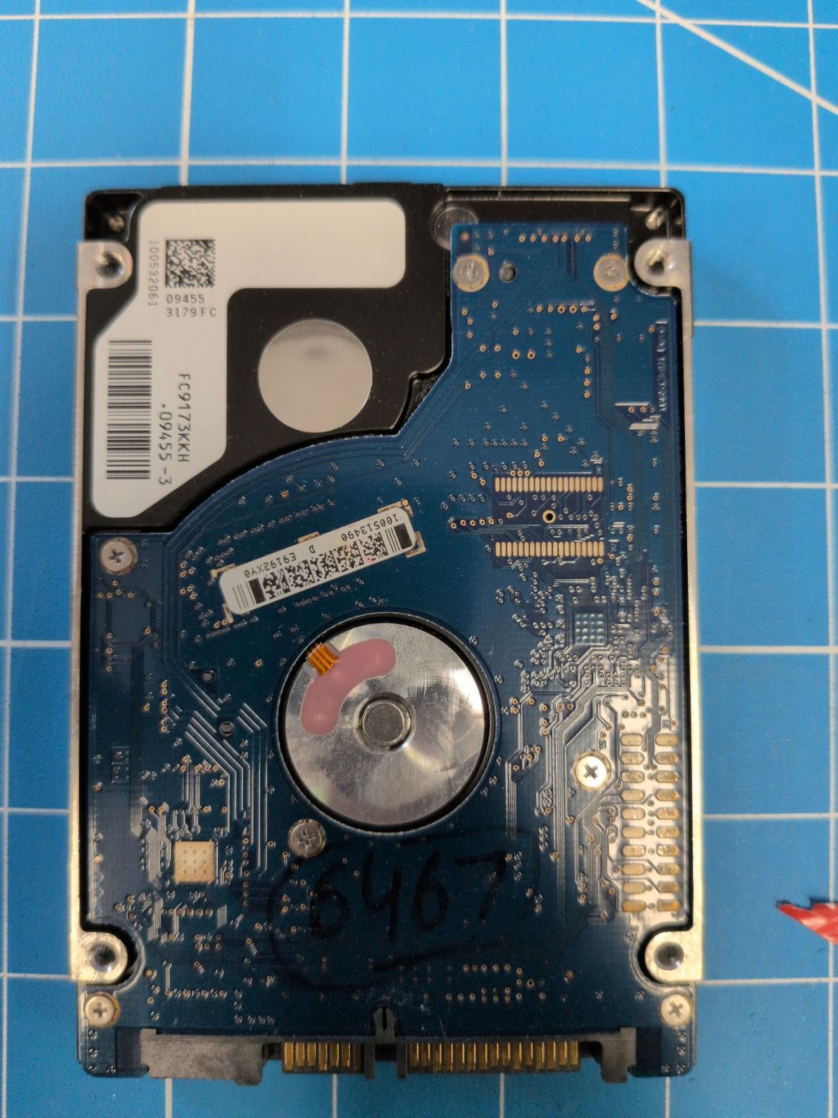 SG322 drive label (back)