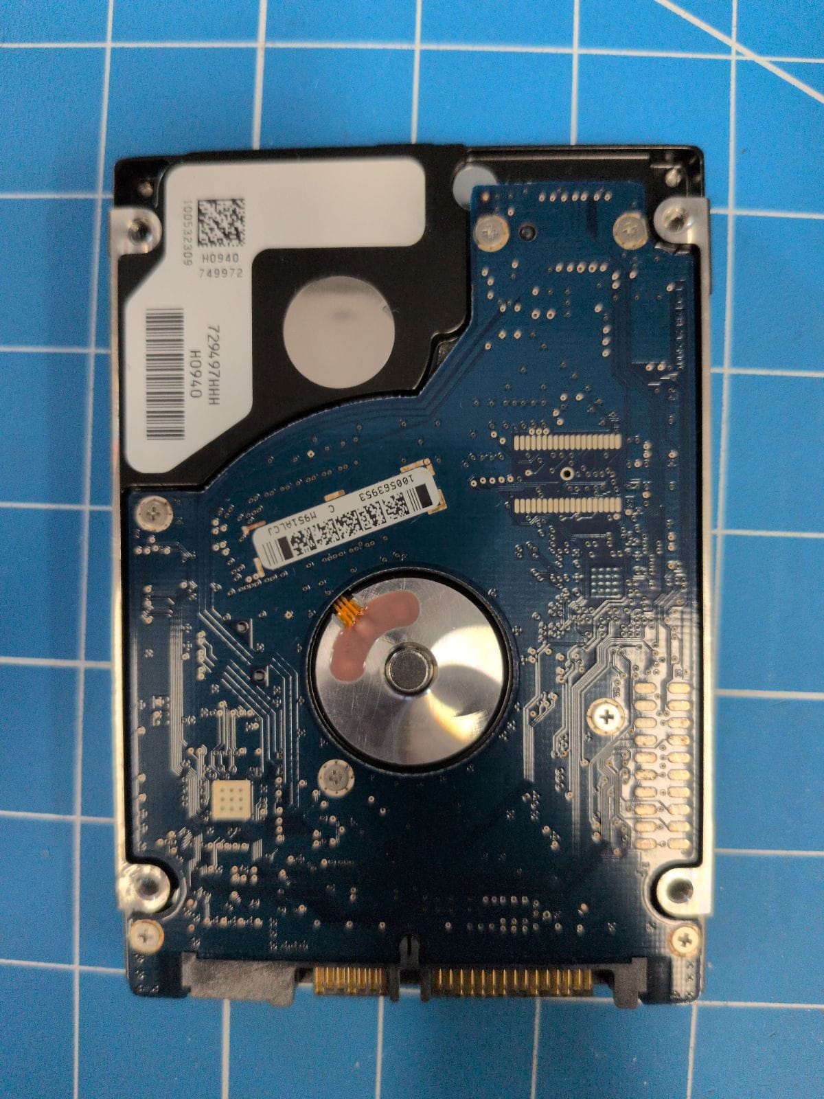 SG371 drive label (back)