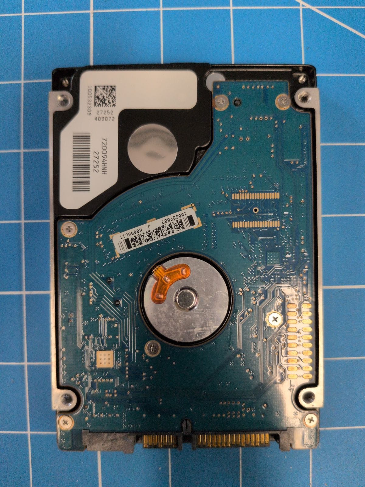 SG372 drive label (back)