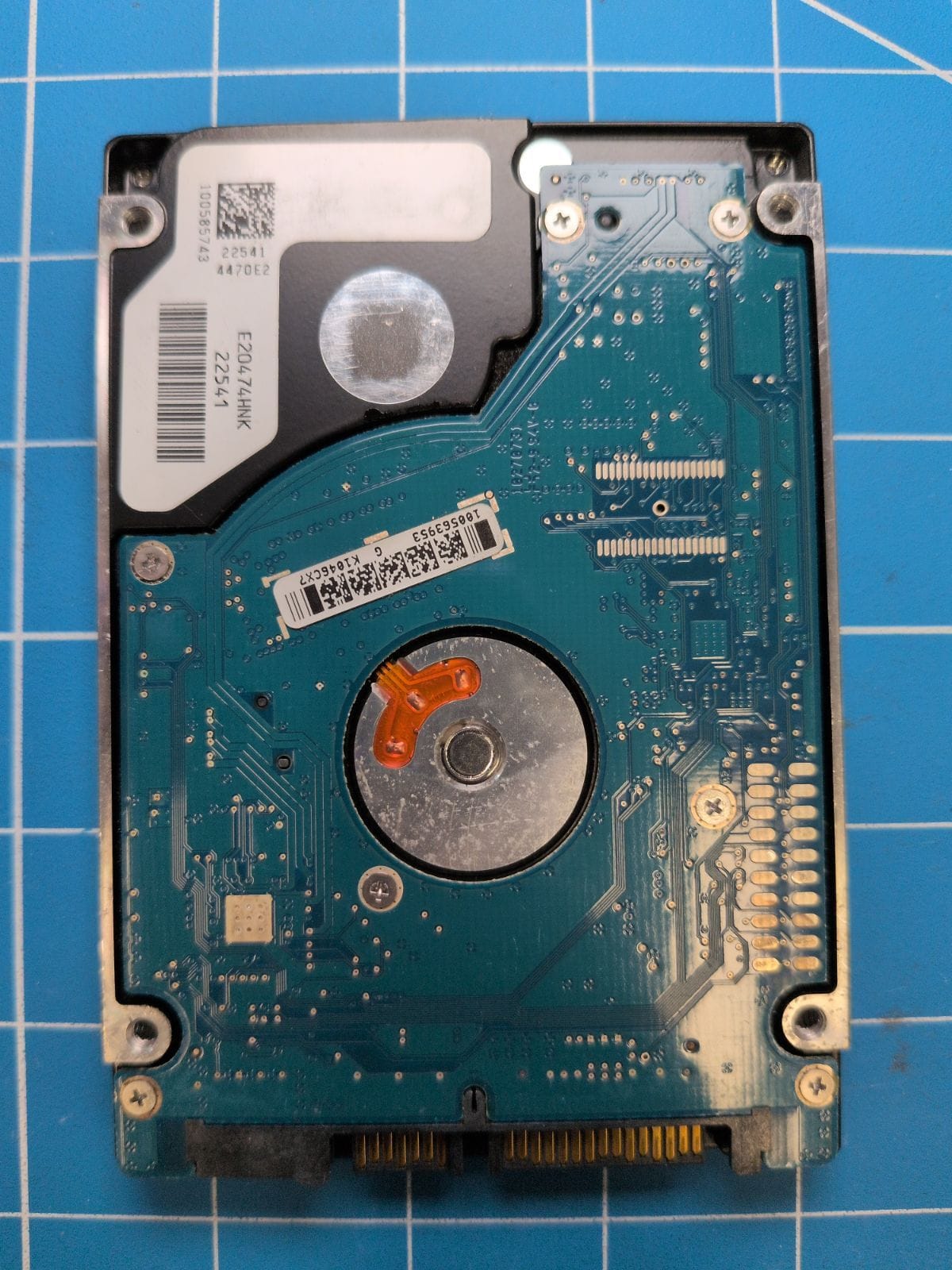 SG385 drive label (back)