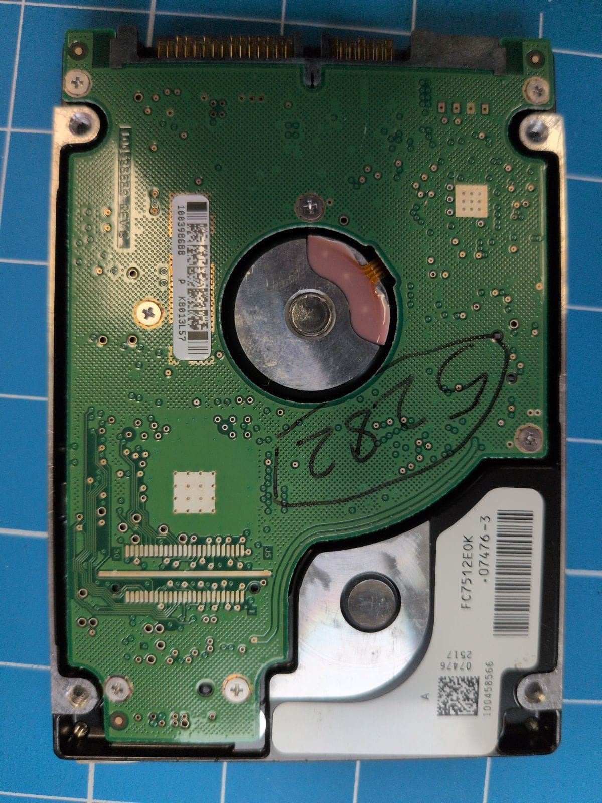 SG51 drive label (back)
