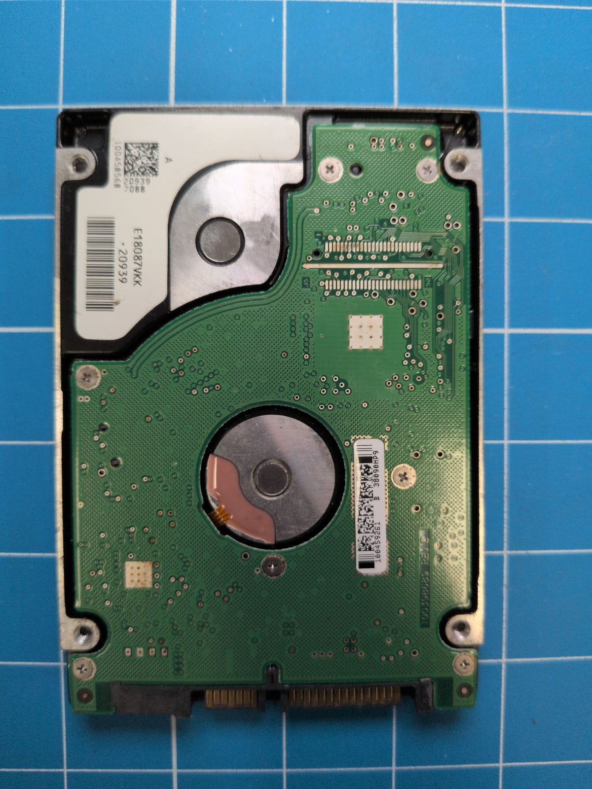 SG632 drive label (back)