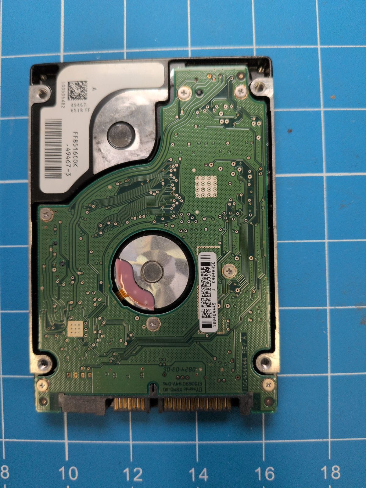 SG640 drive label (back)