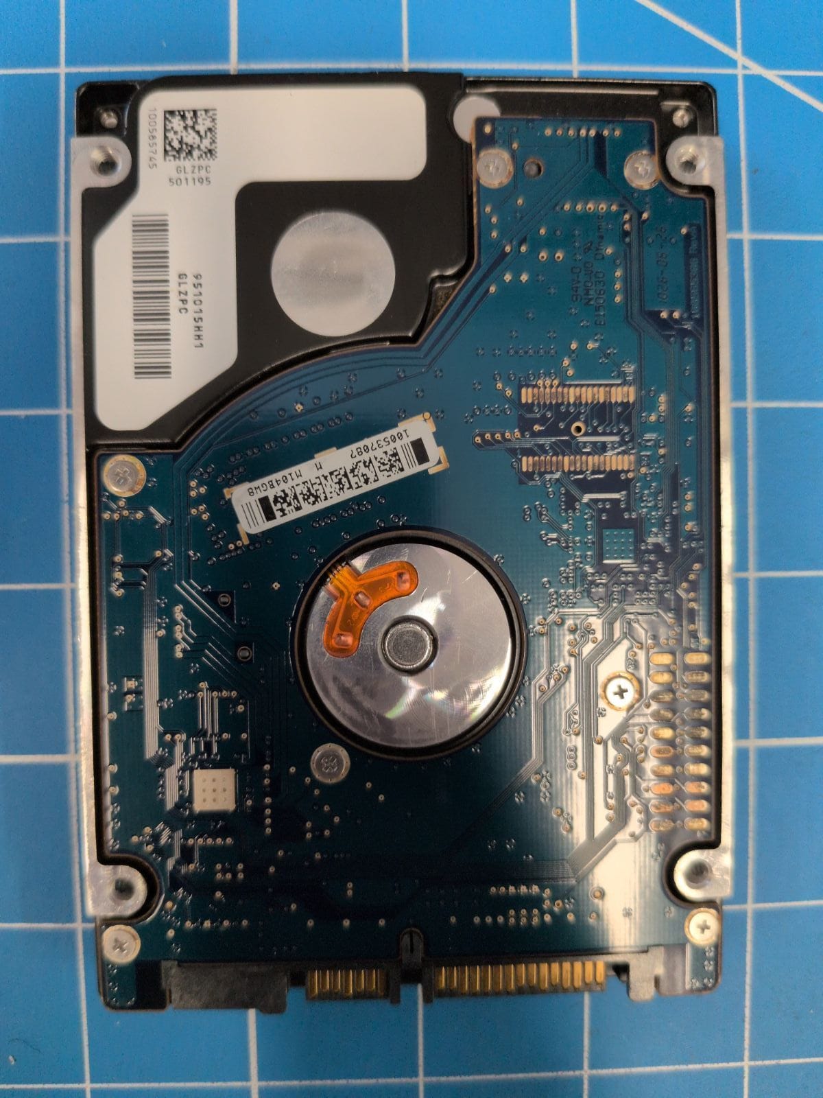 SG652 drive label (back)