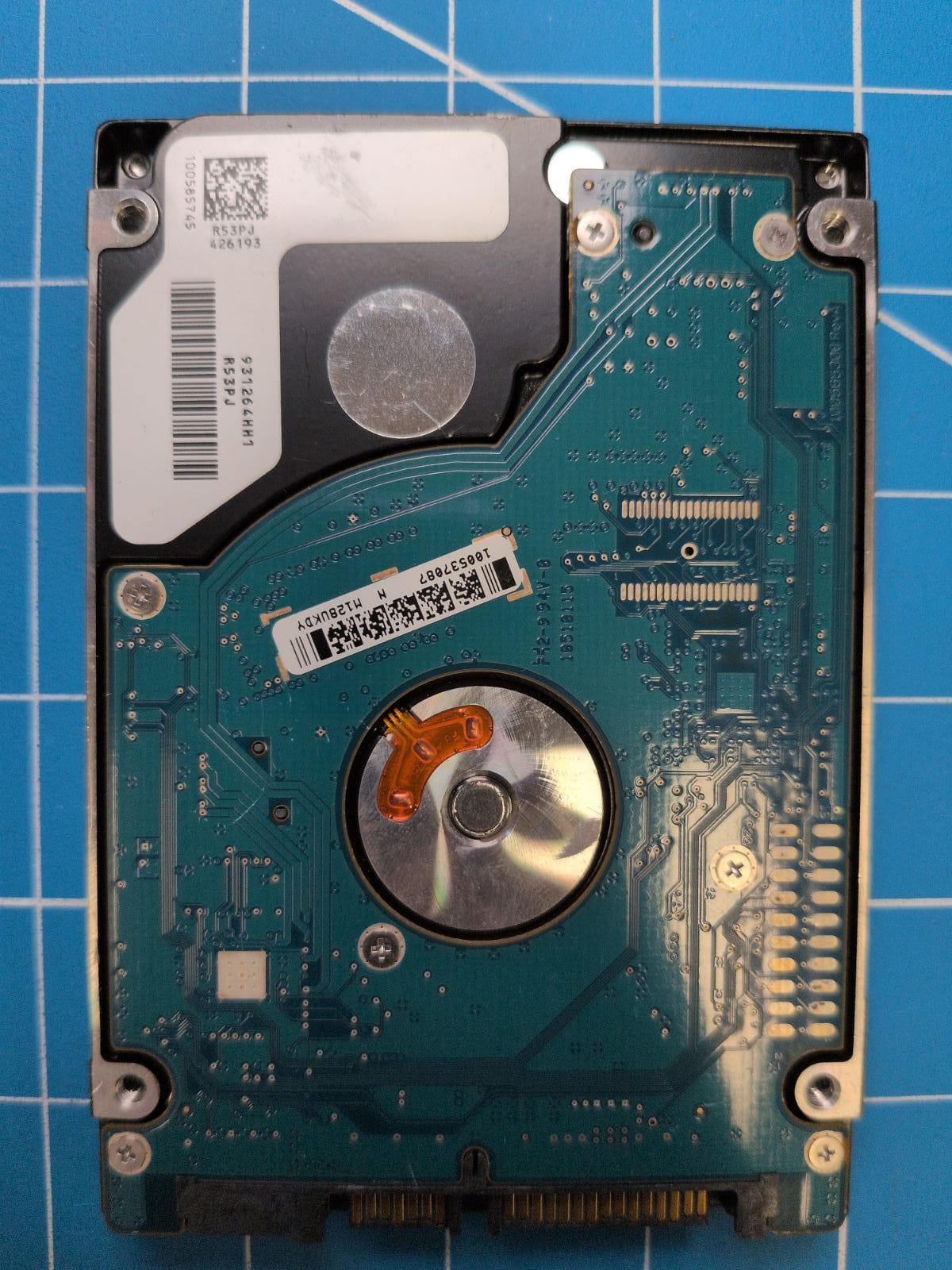 SG705 drive label (back)
