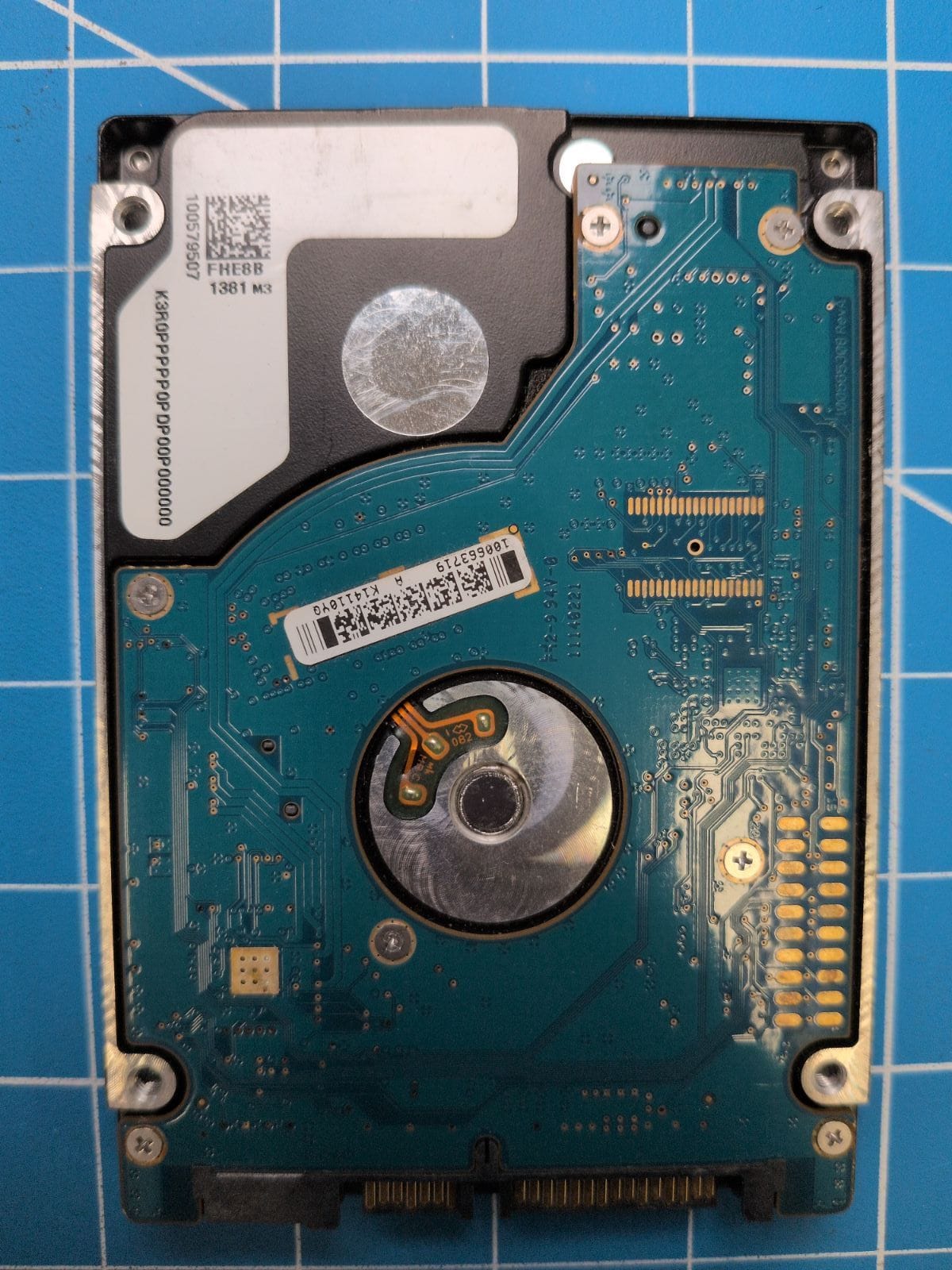 SG721 drive label (back)