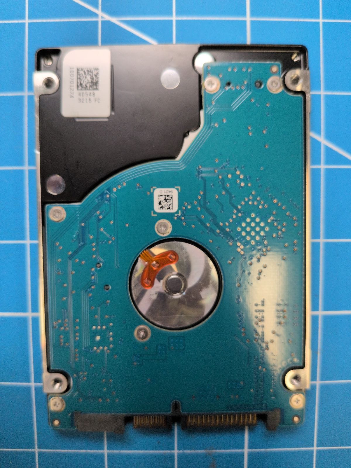 SG727 drive label (back)