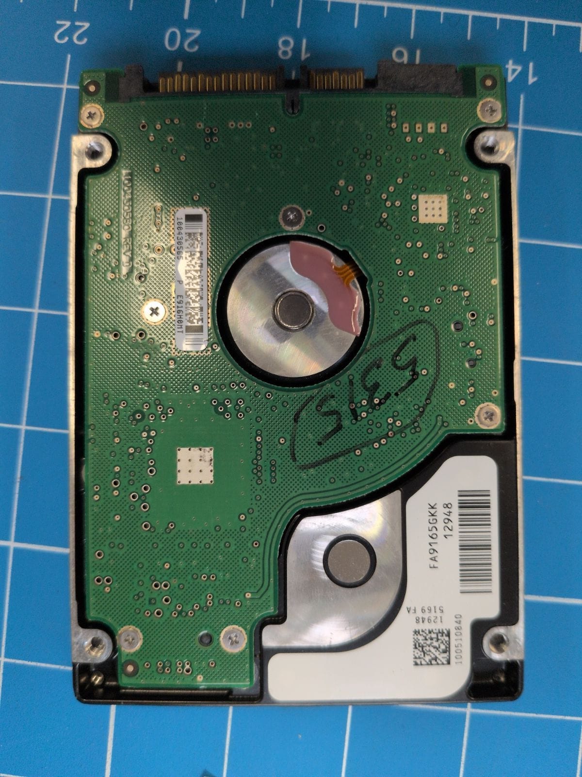 SG84 drive label (back)