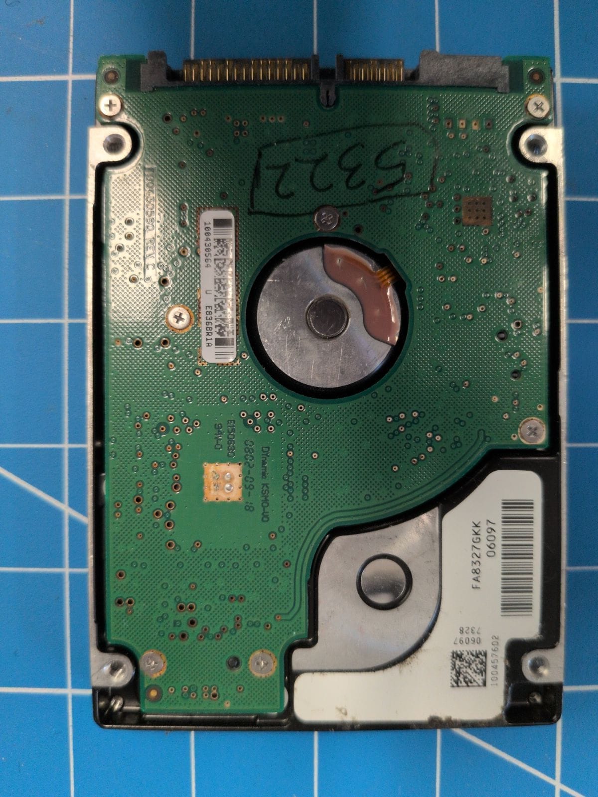 SG91 drive label (back)