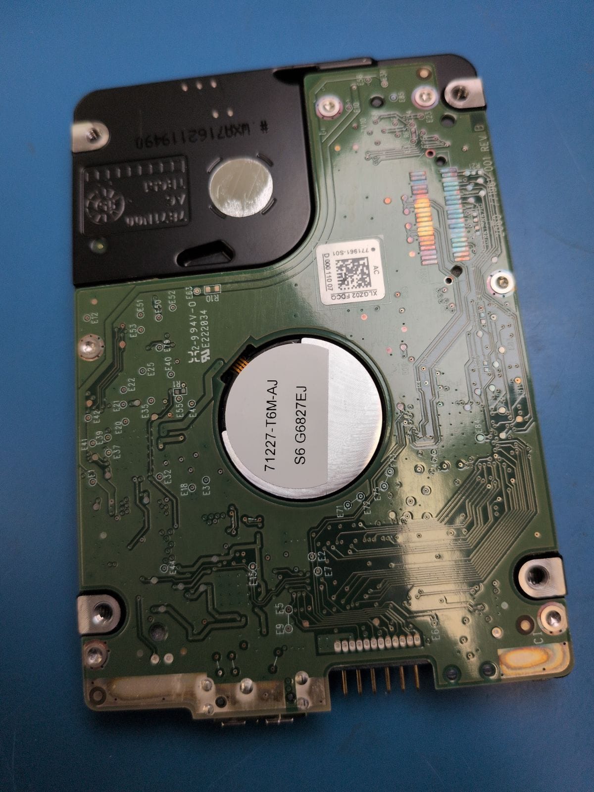WD168 drive label (back)