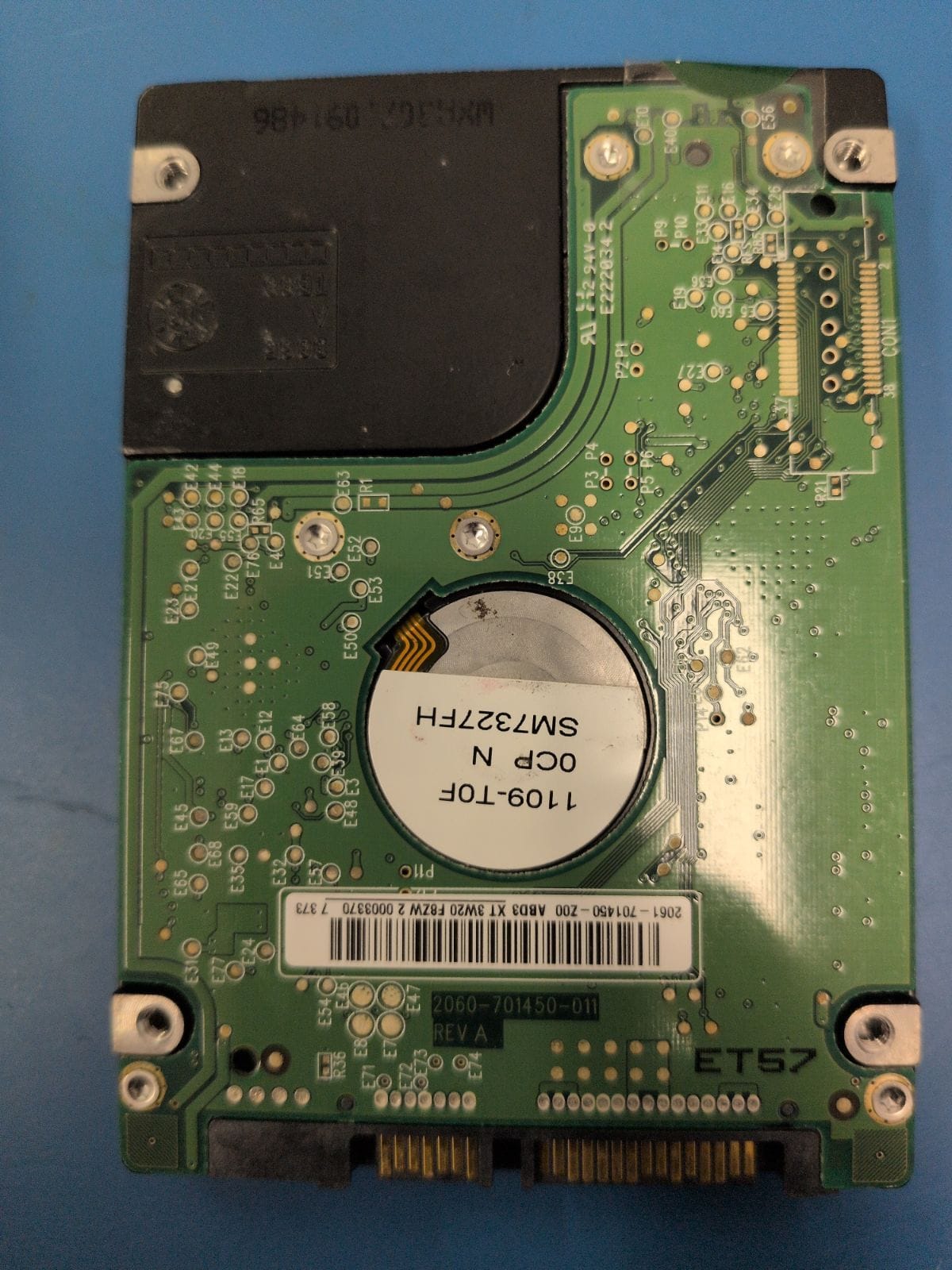 WD184 drive label (back)
