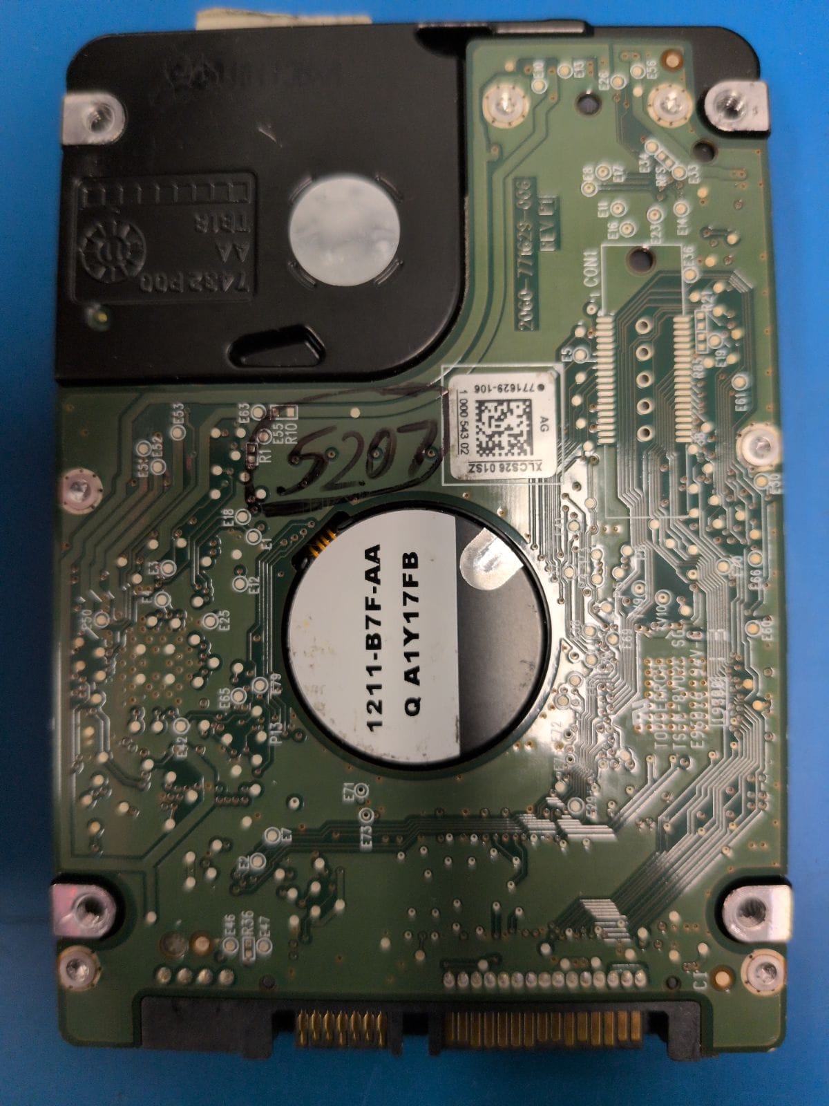 WD207 drive label (back)