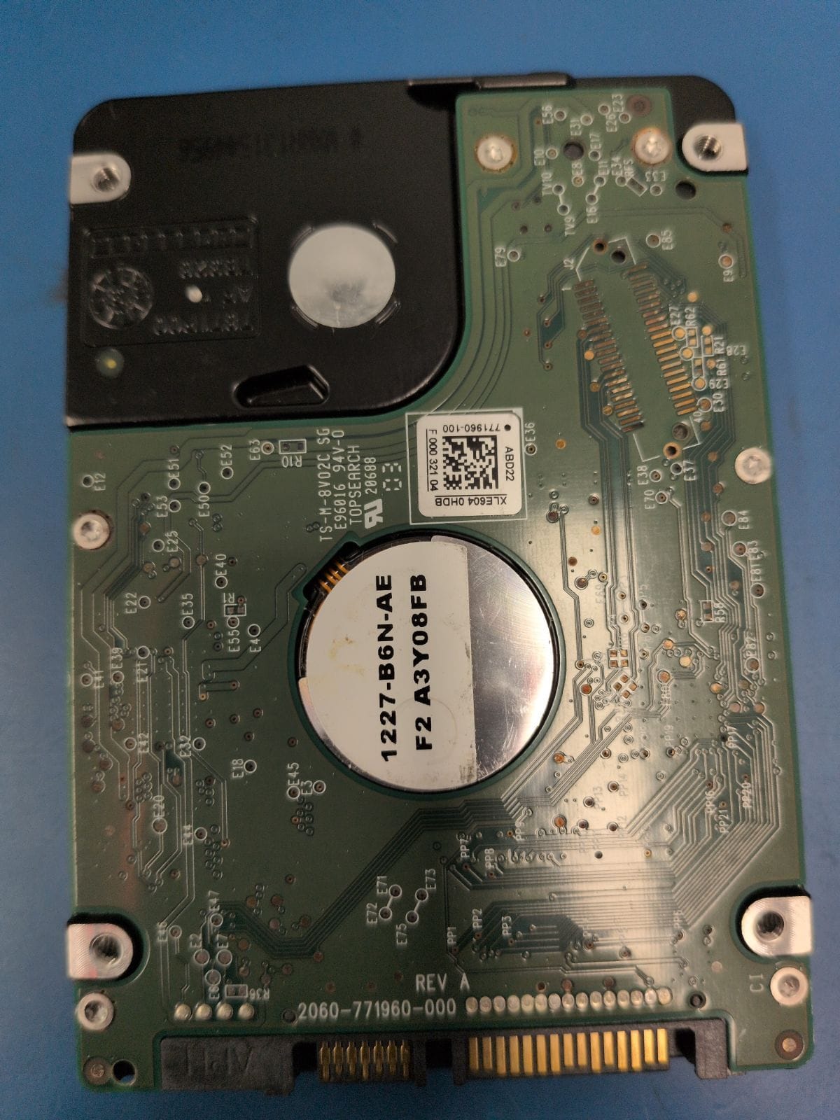 WD219 drive label (back)