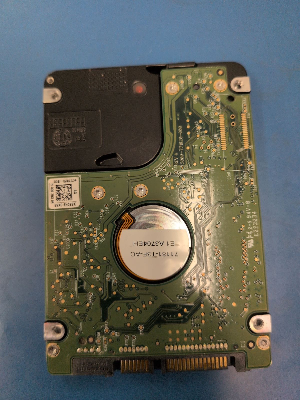 WD262 drive label (back)