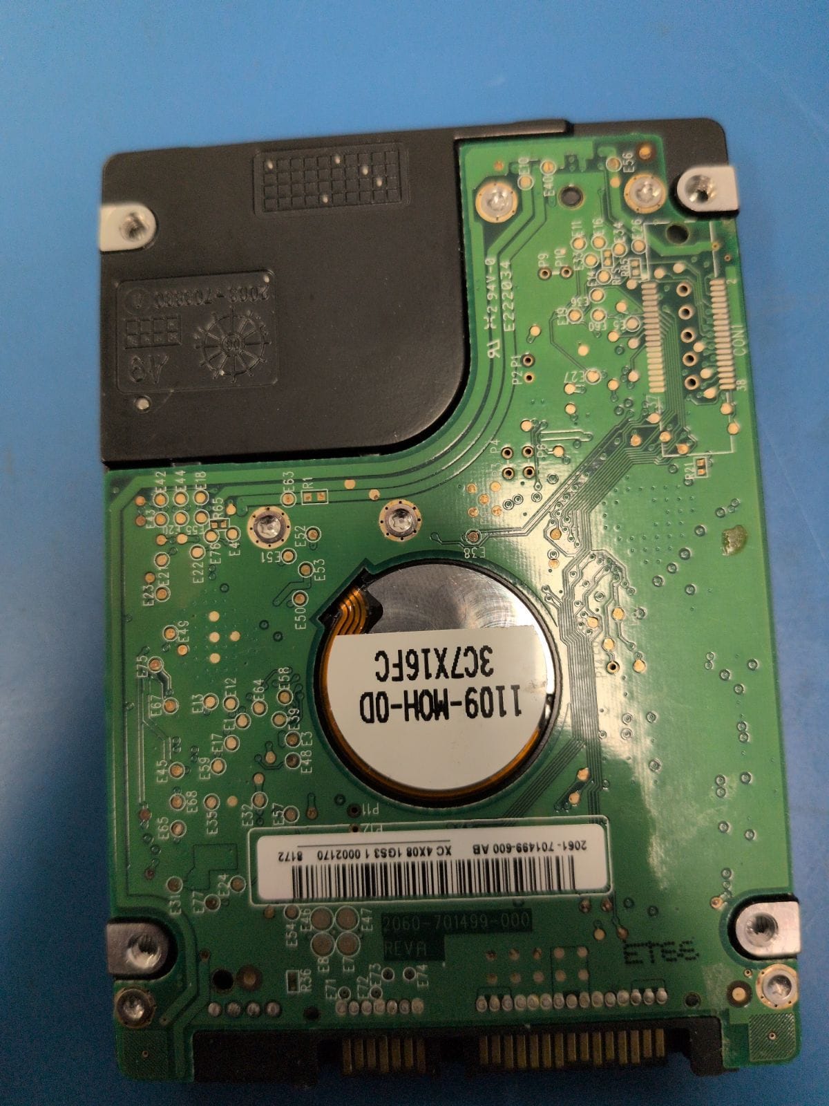 WD265 drive label (back)