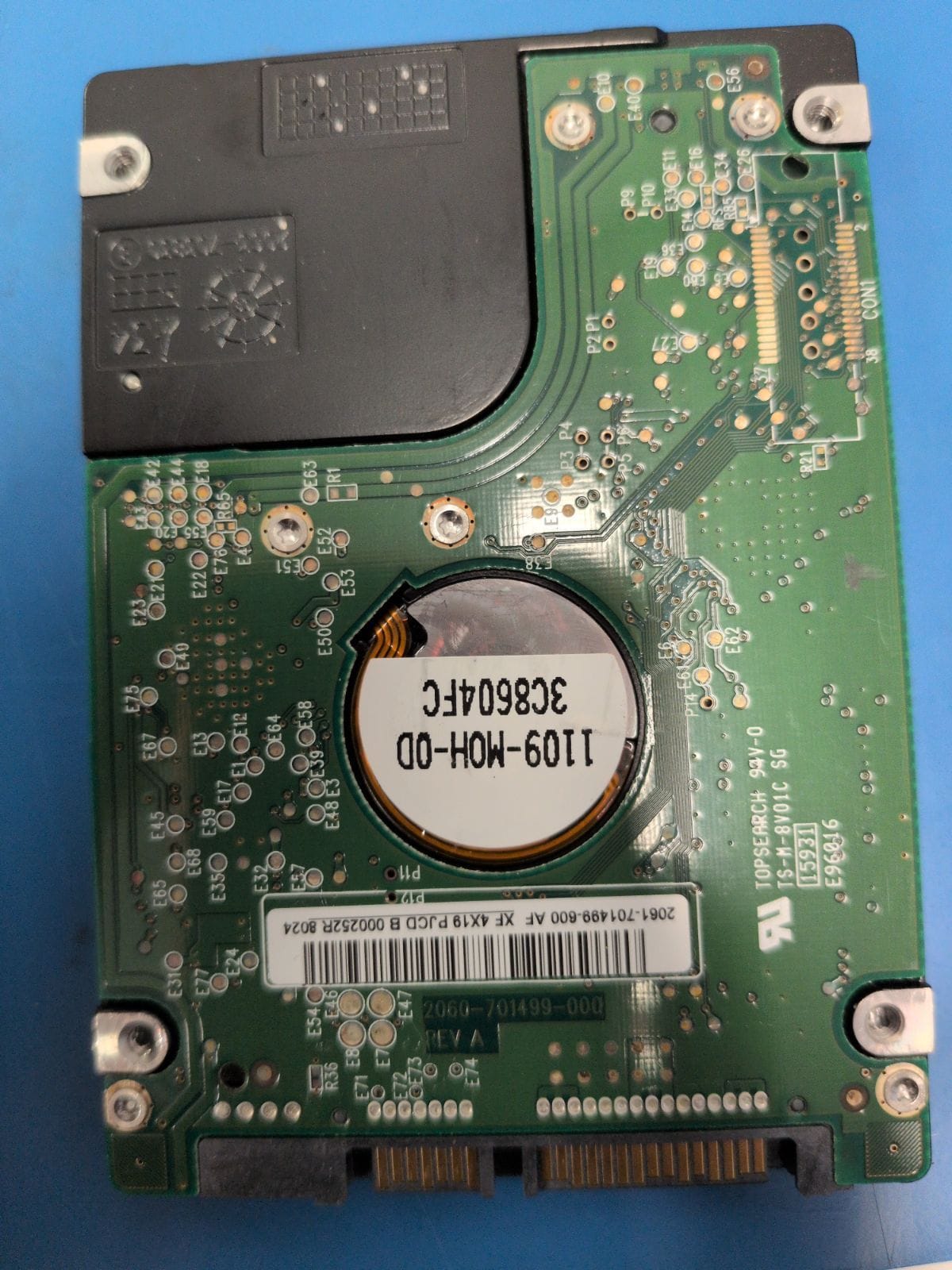 WD396 drive label (back)
