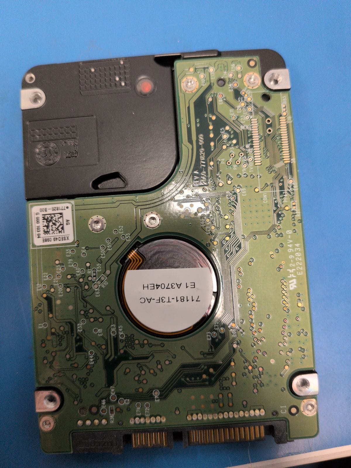 WD397 drive label (back)