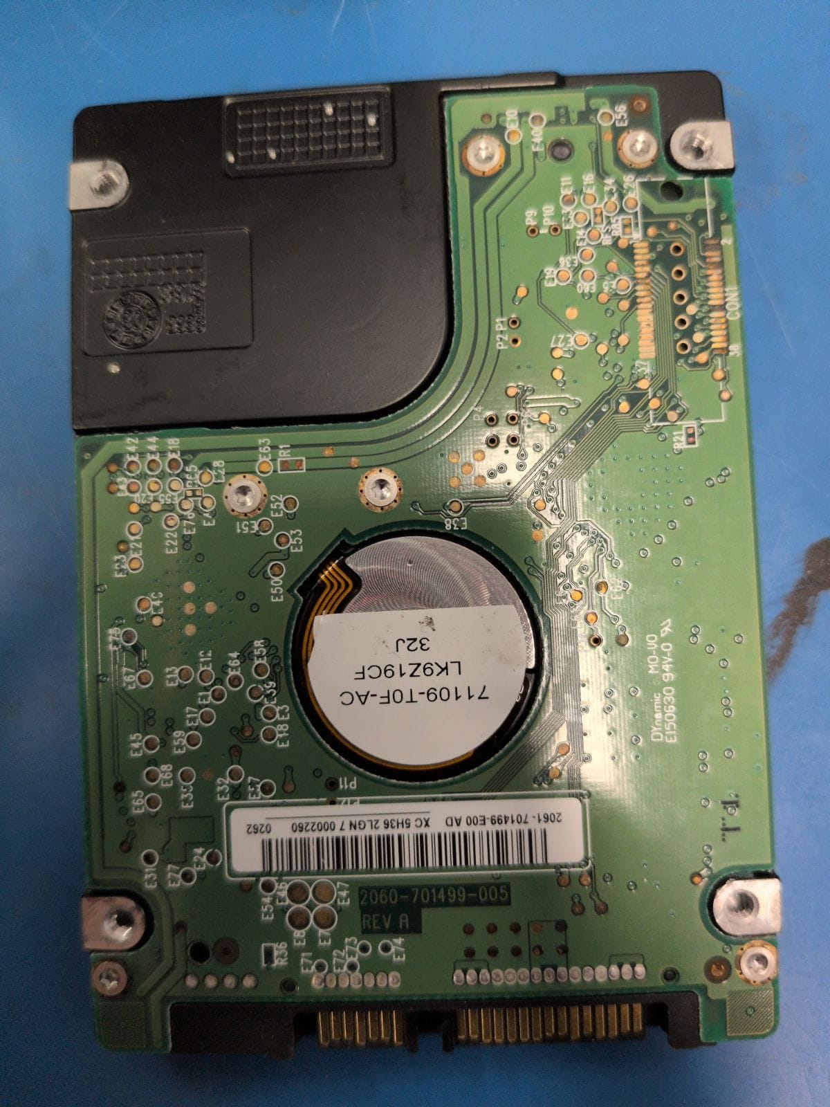 WD437 drive label (back)