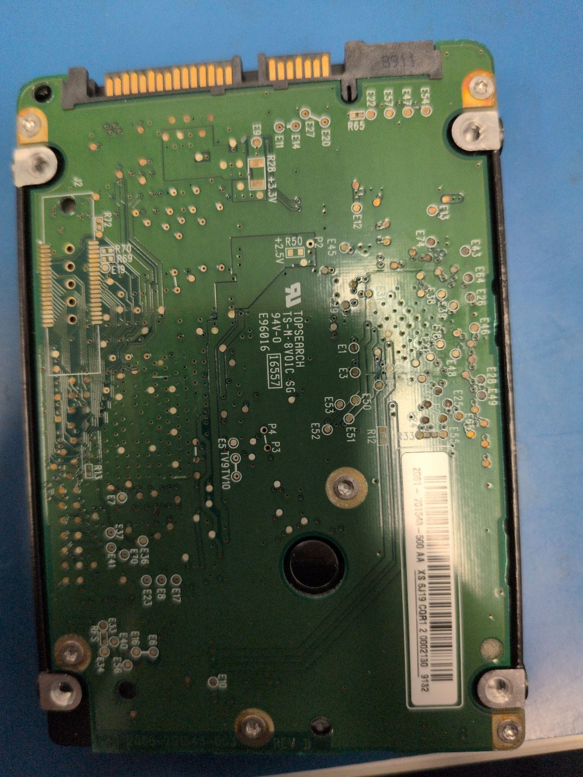 WD449 drive label (back)